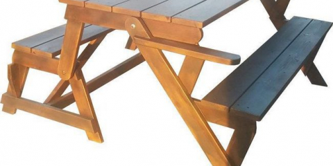 Zahradní lavička-transformátor: jak vyrobit skládací lavičku